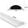 hama 220984 cable duct self adhesive semicircular 100 x 7 x 21 cm pvc white extra photo 8