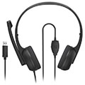 hama 139934 hs usb250 v2 pc office headset stereo black extra photo 2