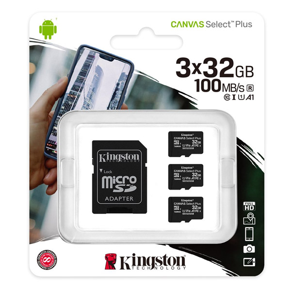 Карта памяти kingston canvas select plus sdhc 32 гб