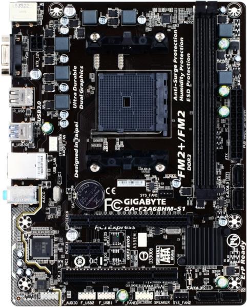 Gigabyte ga f2a68hm s1 подключение