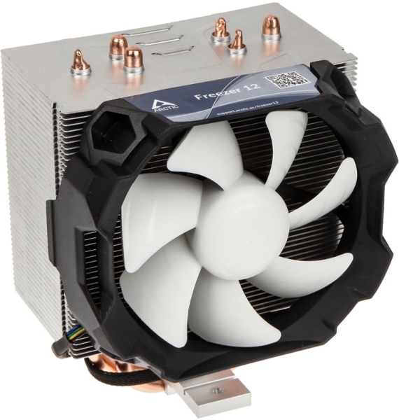 Arctic freezer 12 compact hot sale semi passive tower cpu cooler