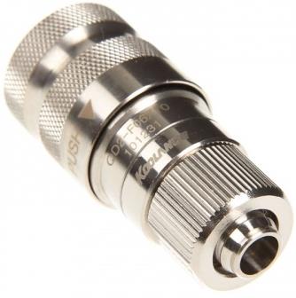 QD2 Female Quick Disconnect No-Spill Coupling, Compression for 06mm x 10mm  (1/4in x 3/