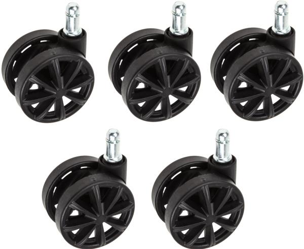 Akracing 5ER SET Replacement Wheel Black Gaming chairs PER