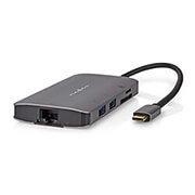 nedis ccbw64240at02 usb multi port adapter 5gbps 020m anthracite photo