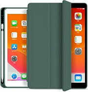 flip smart case inos apple ipad 102 2019 2020 2021 with tpu back cover sc pen green photo