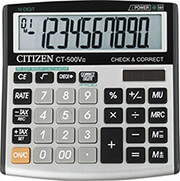 citizen calculator office ct 500vii 10 digit 136x134mm grey photo