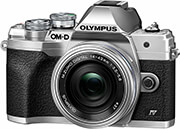 olympus om d e m10 mark iv kit 14 42 pancake zoom silver digital camera photo