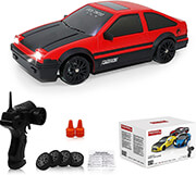 remote control drift car 24ghz 1 24 scale 4wd 15km h kokkino photo