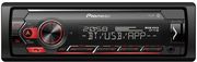 pioneer mvh s420bt usb bluetooth aux in 1din spotify pioneer smart sync app apple android red photo