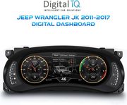 digital iq ddd 295 ic 123in jeep wrangler jk mod 2011 2017 digital dashboard photo