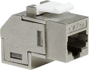 logilink nk4025 cat6a keystone jack stp 145mm angled metal housing photo