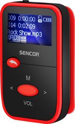 sencor sfp 4408rd mp3 8gb fm radio red photo