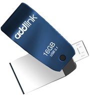 addlink 16gb otg 2 in 1 micro usb usb31 blue ad16gbt55b3  photo