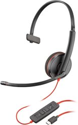 poly blackwire 3210 monaural usb c headset photo