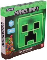 paladone minecraft creeper wall mountable led neon light photo