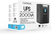 lamtech ups with avr and lcd display 2000va 2x12v 9ah 2xschuko 3xiec usb rj45 port lam113539 photo