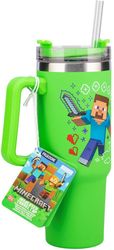 paladone minecraft green 900ml multiway travel cup straw pp14600mcf photo