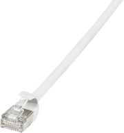 logilink patch cable cat6a tpe slimline white 05m photo