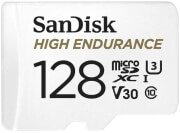 sandisk sdsqqnr 128g gn6ia high endurance 128gb micro sdxc hc u3 v30 class 10 with adapter photo