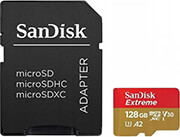 sandisk extreme 128gb micro sdxc uhs i u3 v30 a2 sd adapter sdsqxaa 128g gn6aa photo