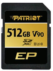 patriot pef512gep92sdx ep series 512gb sdxc uhs ii u3 v90 class 10 photo