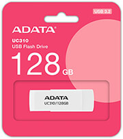 adata uc310 128g rwh uc310 128gb usb 32 flash drive white photo