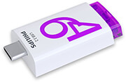 philips click series 64gb usb 32 type c flash drive otg magic purple fm64fd175b 00 photo