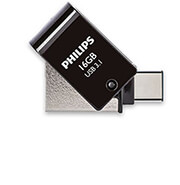 philips 2 in 1 16gb usb 31 type c otg flash drive midnight black fm16dc152b 00 photo