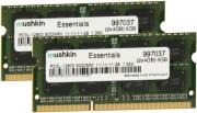 ram mushkin 997037 so dimm 8gb 2x4gb ddr3 1600 dual essentials series photo