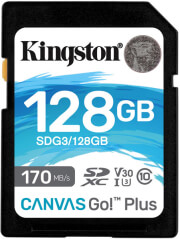 kingston sdg3 128gb canvas go plus 128gb sdxc 170r class 10 uhs i u3 v30 photo