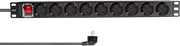 logilink pdu9c02 9x german sockets with switch photo