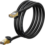 baseus ethernet rj45 10gbps cat 7 15m network cable black photo