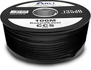 arli antenna cable 100m black photo