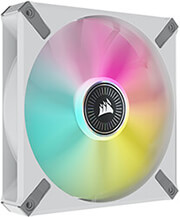 corsair co 9050118 ww fan ml140 elite airguide white rgb photo