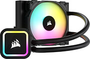 corsair cw 9060064 ww h60x elite rgb cpu liquid cooler 120mm photo