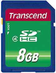 transcend ts8gsdhc4 8gb sdhc class 4 standard photo