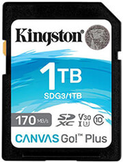 kingston sdg3 1tb canvas go plus 1tb sdxc 170r class 10 uhs i u3 v30 a2 photo