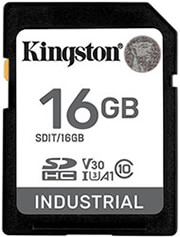 kingston sdit 16gb 16gb industrial pslc sdhc memory card uhs i u3 v30 a1 tls nand photo