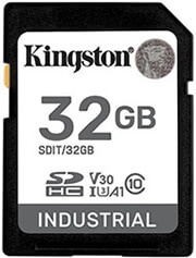 kingston sdit 32gb 32gb industrial pslc sdhc memory card uhs i u3 v30 a1 tls nand photo