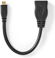 nedis cvgp34790bk02 high speed hdmi cable with ethernet hdmi micro hdmi female 02m photo