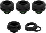 corsair hydro x fitting hard xf straight black 4 pack 14mm od compression photo