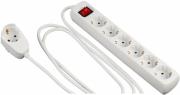 rev 6 1 way multiple socket power split me diakopti 2m white photo