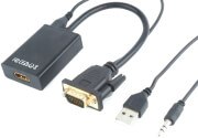 cablexpert a vga hdmi 01 vga to hdmi adapter cable 015m black photo