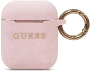 guess tpu cover glitter for airpods 1 2 pink guaccsilgllp photo