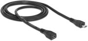 delock 83248 usb extension cable micro b male to micro b female 1m photo