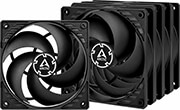 arctic p12 pwm pst fan 120mm value pack black black photo