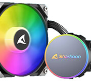 sharkoon water cooling s70 rgb 240 aio photo