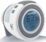 grundig sonoclock 230 usb fm rds clock radio white grey photo