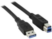 usb 30 cable a male b male 18m black photo