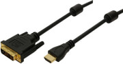 logilink ch0004 hdmi to dvi d cable gold plated 20m black photo